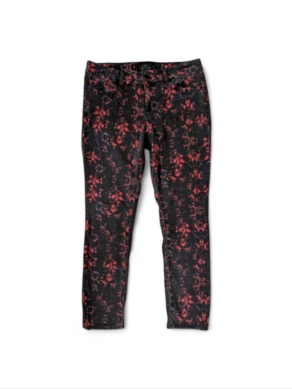 Lucky Brand Lolita Mid Rise Cropped Capri Denim Women's Size 8/29 Aztec Trance